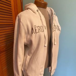 White AERO Seriously Soft Fleece Lined Hoodie